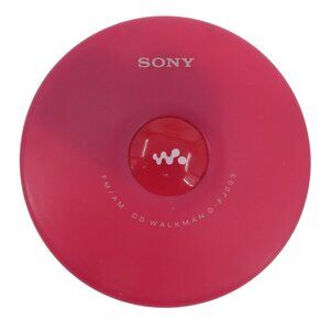 SONY D-FJ003 Pink CD Walkman NOT TESTED AS IS FOR PARTS am/fm Radio 2000s Y2K